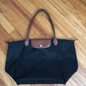 LONGCHAMP large le pillage tote in black